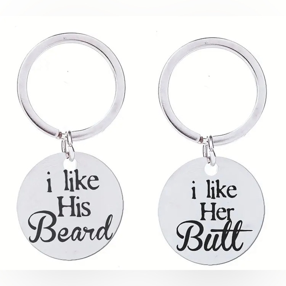 ANY 2/$18! 2 Piece Stainless Steel Funny Keychainain/Backpackck Charm